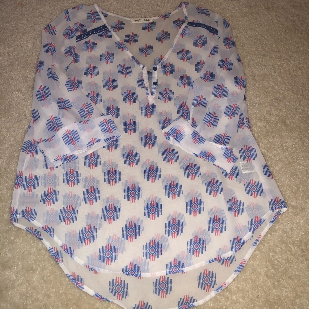 Sheer boutique top